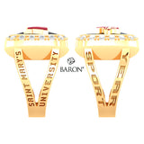 St. Mary's Huskies Renown Class Ring (Gold Durilium, 10kt Yellow Gold) - Design 5.2