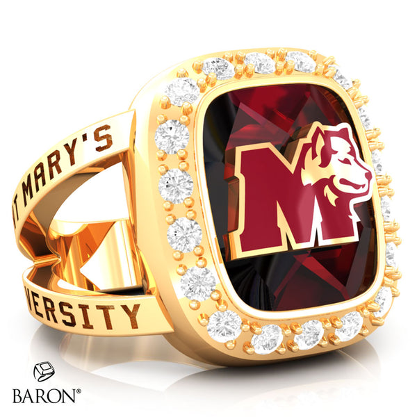St. Mary's Huskies Renown Class Ring (Gold Durilium, 10kt Yellow Gold) - Design 5.2