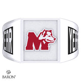 St. Mary's Huskies SS Signet Class Ring (Durilium, Silver, 10kt White Gold) - Design 6.1