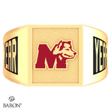 St. Mary's Huskies SS Signet Class Ring (Gold Durilium, 10kt Yellow Gold) - Design 6.2
