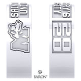 St. Marys Huskies Class Ring - 3111 (Durilium, Sterling Silver, 10KT White Gold) - Design 9.1