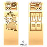 St. Marys Huskies Class Ring - 3111 (Gold Durilium, 10KT Yellow Gold) - Design 9.2