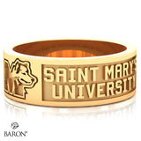 St. Marys Huskies Class Ring - 3111 (Gold Durilium, 10KT Yellow Gold) - Design 9.2