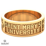 St. Marys Huskies Class Ring - 3111 (Gold Durilium, 10KT Yellow Gold) - Design 9.2