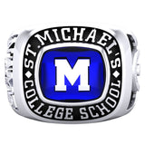 St. Michael's College School - Classic Style Ring (Encrusted) D1.1