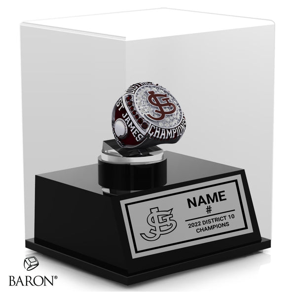 St. James Lions Baseball 2022 Championship Display Case