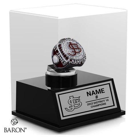 St. James Lions Baseball 2022 Championship Display Case