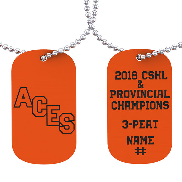 Ste. Anne Aces Dog Tag - Design 1.2
