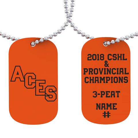 Ste. Anne Aces Dog Tag - Design 1.2
