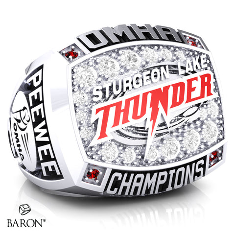 Sturgeon Lake Thunder- Peewee C Championship Ring - Design 1.1