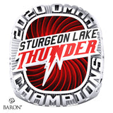 Sturgeon Lake Thunder- Peewee C Championship Ring - Design 2.1