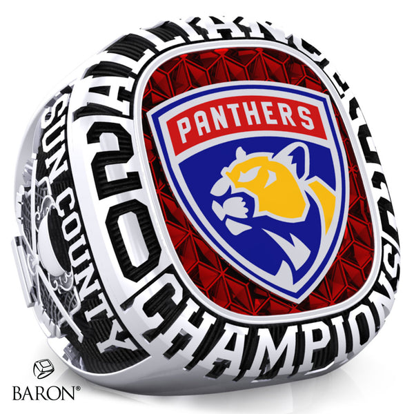 Sun County Panthers Hockey 2022 Championship Ring - Design 1.2
