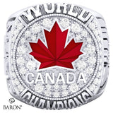 Team Canada Womens Ball Hockey Championship Ring - Design 1.2
