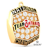 Team Ontario Lacrosse Championship Ring Top Pendant - Design 3.3