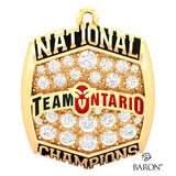Team Ontario Lacrosse Championship Ring Top Pendant - Design 3.3