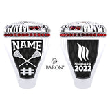 TEAM ONTARIO LACROSSE - Canada Summer Games Championship Ring - Design 1.4 - Durilium Large (Men's)