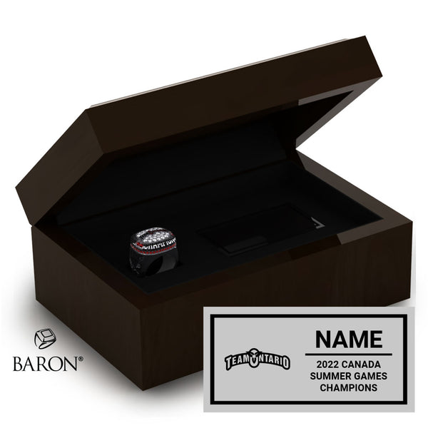 TEAM ONTARIO LACROSSE - Canada Summer Games Championship Ring Box