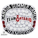 TEAM ONTARIO LACROSSE - Canada Summer Games Championship Ring - Design 1.4 - Durilium Large (Men's)