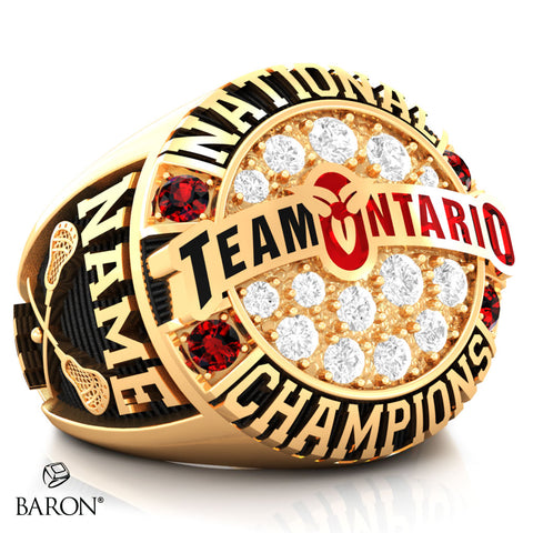 Team Ontario Lacrosse Championship Ring - Design 2.4
