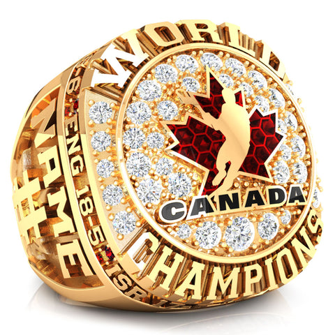 Team Canada Lacrosse Ring - Design 1.2 (Individual Shipping)