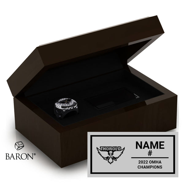 Thorold U21 OMHA Hockey 2022 Championship Ring Box