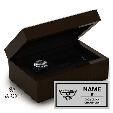 Thorold U21 OMHA Hockey 2022 Championship Ring Box