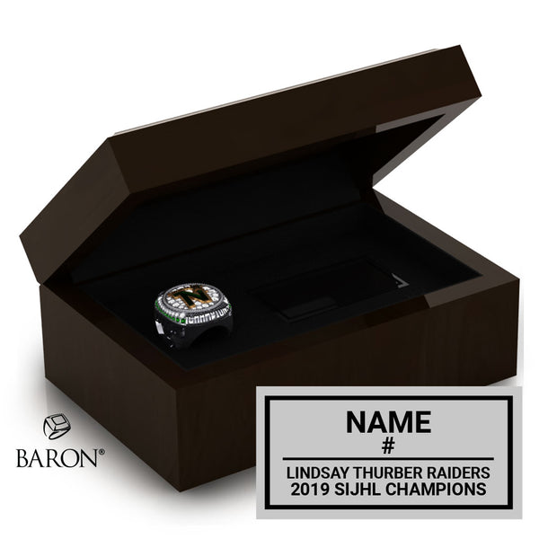 Thunder Bay North Stars Hockey 2022 Championship Ring Box