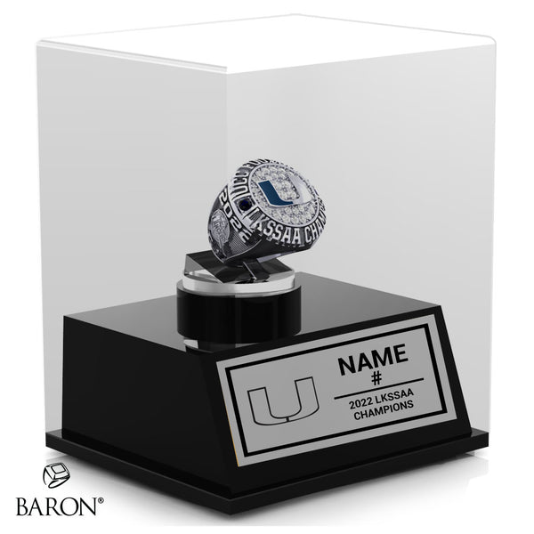 UCC Jr Boys Football 2022 Championship Display Case
