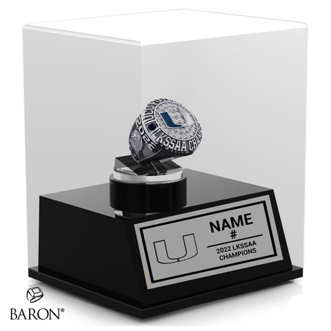 UCC Jr Boys Football 2022 Championship Display Case