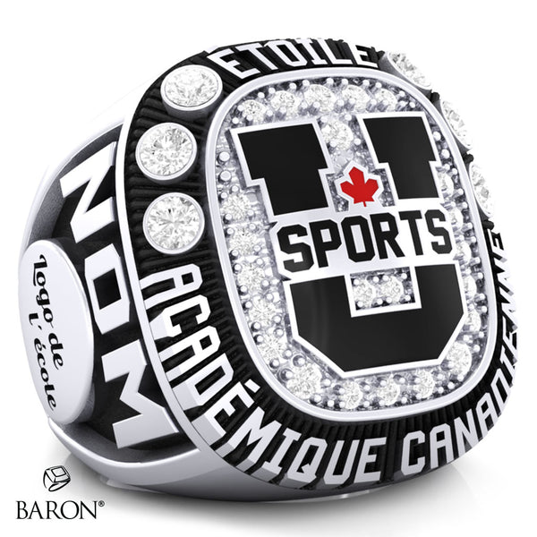 BAGUE DES ÉTOILES Academique CANADIENNES U SPORTS - DESIGN 1.10