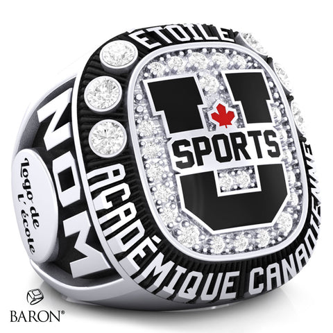 BAGUE DES ÉTOILES Academique CANADIENNES U SPORTS - DESIGN 1.10