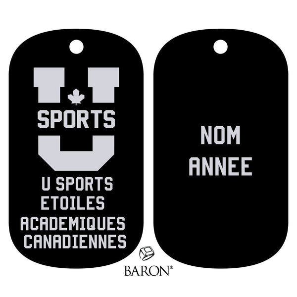 plaque d'identification DES ÉTOILES Academique CANADIENNES U SPORTS