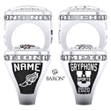 Guelph Gryphons Track and Field Championship Ring - Design 3.1(LG)