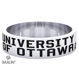 University of Ottawa Class Ring (Durilium, Sterling Silver, 10KT White Gold) - Design 10.1