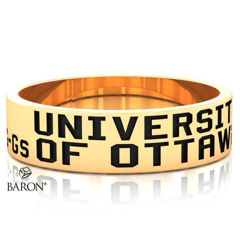 University of Ottawa Class Ring (Gold Durilium, 10KT Yellow Gold) - Design 10.2