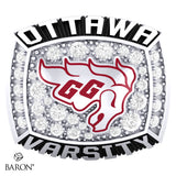 University of Ottawa Athletic Ring - 800 Series (Durilium/ Silver/ 10kt White gold) - Design 2.1