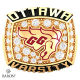 University of Ottawa Athletic Ring (Gold Durilium/ 10kt Yellow gold) - Design 2.2