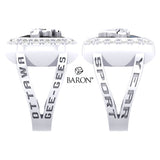 University of Ottawa Renown Class Ring (Durlium, Sterling Silver, 10kt White Gold) - Design 5.1
