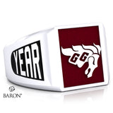 University of Ottawa SS Signet Class Ring (Durilium, Silver, 10kt White Gold) - Design 6.1