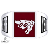University of Ottawa SS Signet Class Ring (Durilium, Silver, 10kt White Gold) - Design 6.1