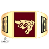 University of Ottawa SS Signet Class Ring (Gold Durilium, 10kt Yellow Gold) - Design 6.2