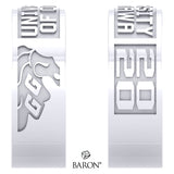 University of Ottawa Class Ring - 3111 (Durilium, Sterling Silver, 10KT White Gold) - Design 9.1