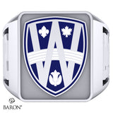 SS Signet Class Ring (Durilium, Silver, 10kt White Gold)