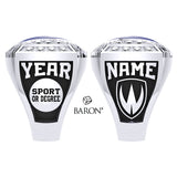 Athletic Ring - 800 Series (Durilium/ Silver/ 10kt White gold)