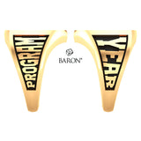 Crest Shield Signet Class Ring (Gold Durilium, 10kt Yellow Gold)