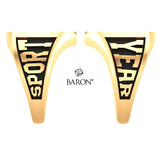 Athletic Shield Class Ring (Gold Durilium, 10kt Yellow Gold)