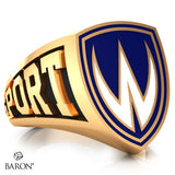 University of Windsor Athletic Shield Signet Class Ring - Design 1.2