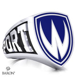 University of Windsor Athletic Shield Signet Class Ring - Design 1.1