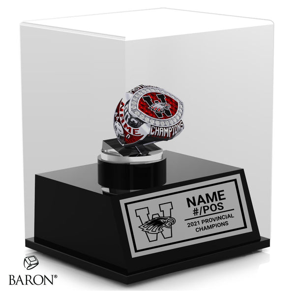 WCS Eagles Football 2021 Championship Display Case