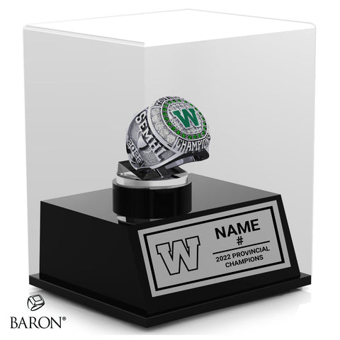 Warren Mercs Hockey 2022 Championship Display Case